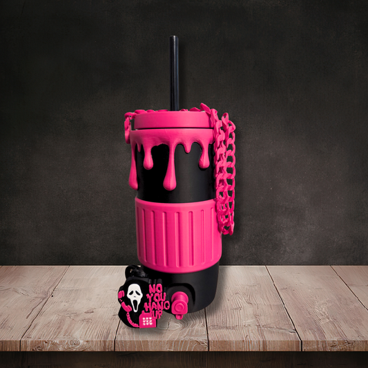 Ghoul Face Caller 12oz Slim Can Holder
