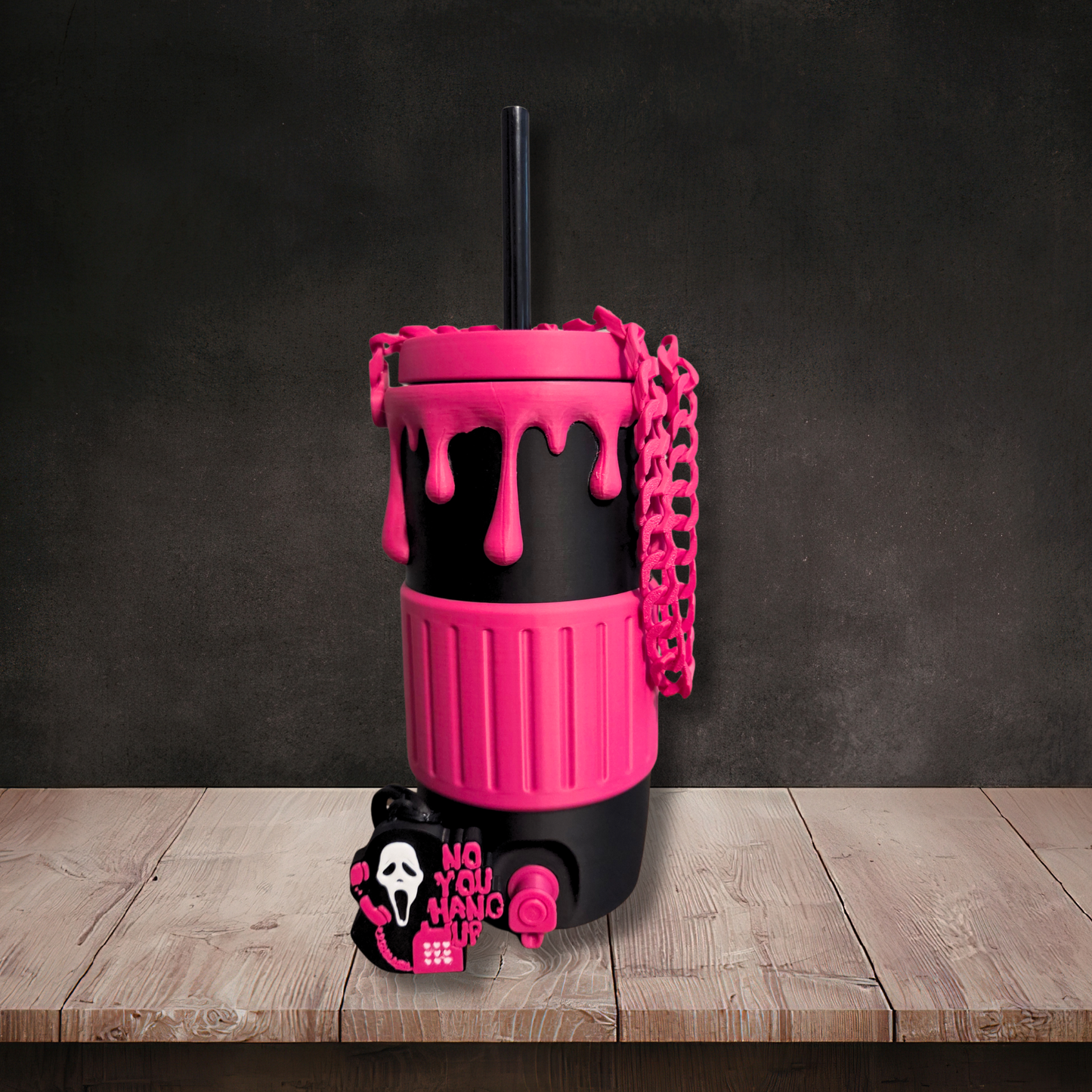 Ghoul Face Caller 12oz Slim Can Holder